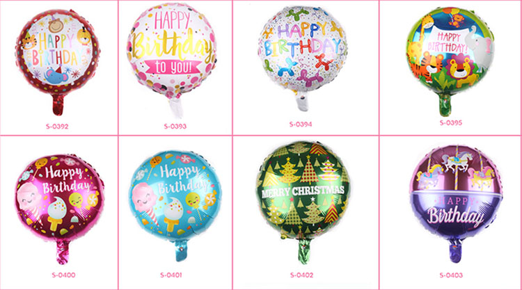 Happy Birthday Round Balloons