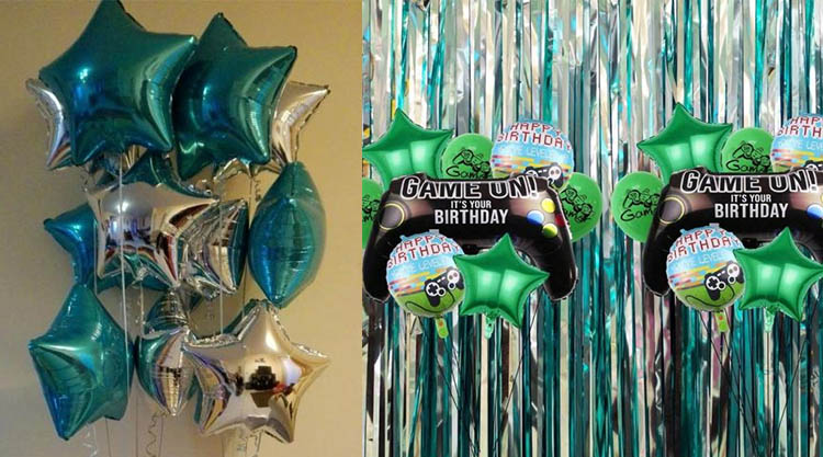 Green Star Balloons