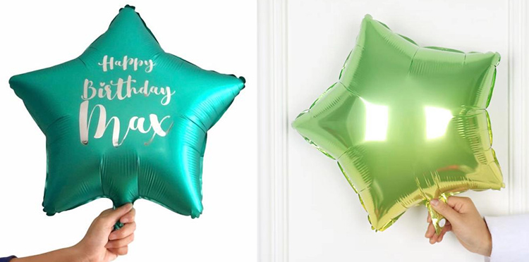 Green Star Balloons