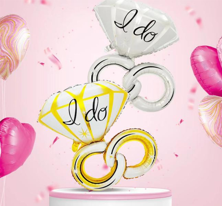 Diamond ring balloons