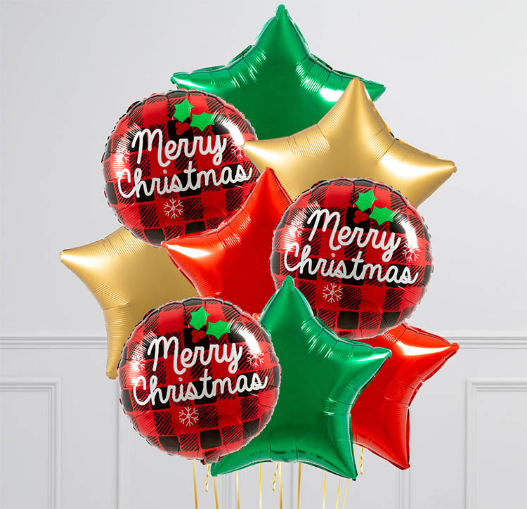 Merry Christmas foil balloons