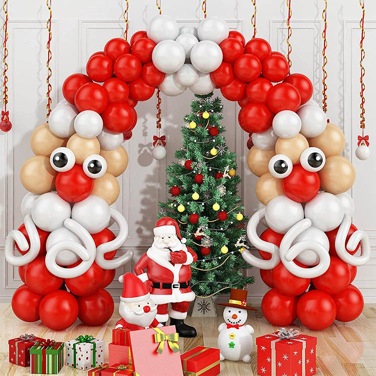 Жаңа Рождестволық кешке арналған латекс шарының гирляндтары арка жинағы