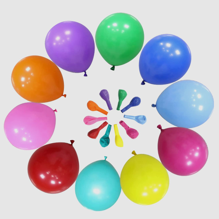 Okrogli baloni iz lateksa