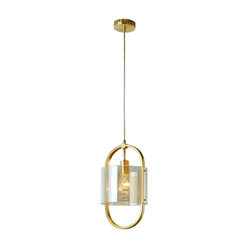 French style na sikat na E27 glass pendant lamp