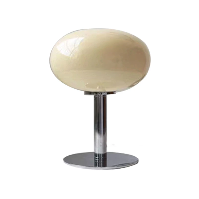 Dekorativní béžová stolní lampa na lízátko