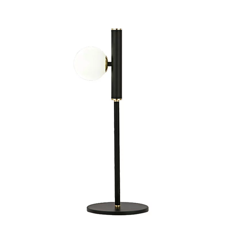 Jednoduchá skleněná stolní lampa