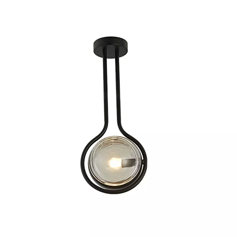 Staircase glass pendant lamp