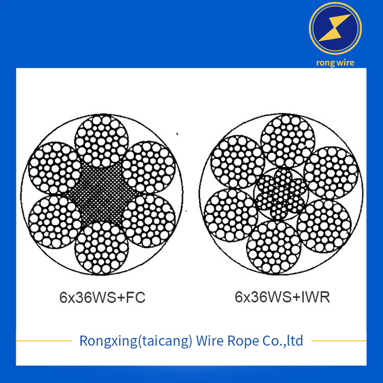 6x36WS+FC Galvanized Steel Wire Rope