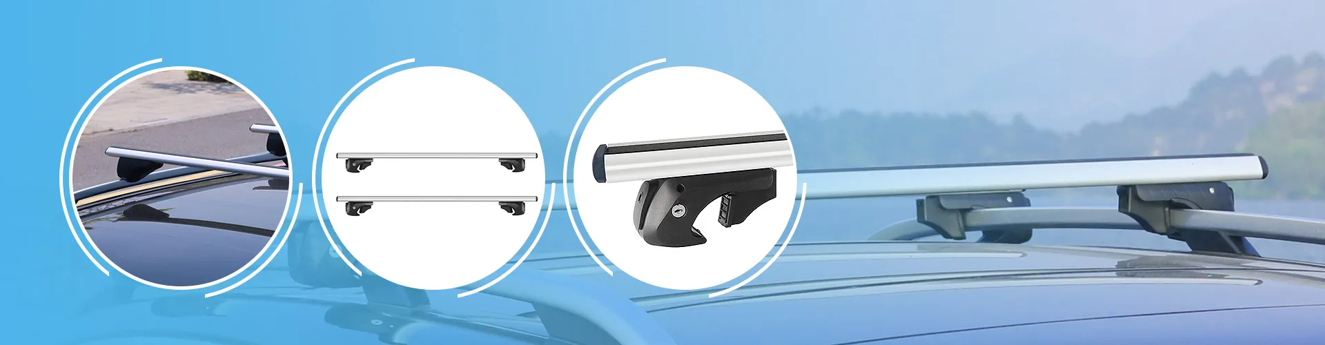 Universal Roof Rack Cross Bar Anti-theft Lock