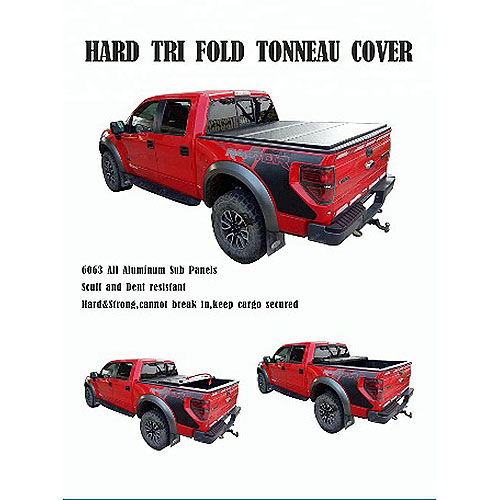 Жесткий виниловый чехол Trifold Top Tonneau Truck Bed Cover