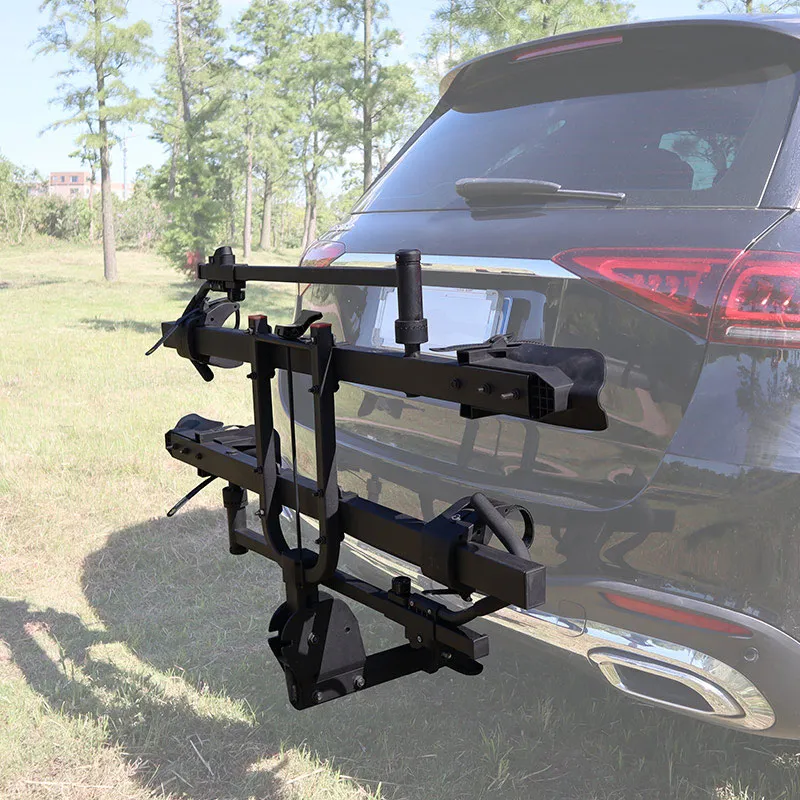 Rear Hitch Mount Steel Platform Car Bicycle Rack