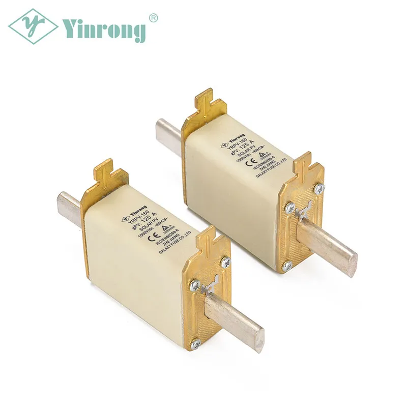 1000VDC 160A NH0 সোলার পিভি ফিউজ লিঙ্ক