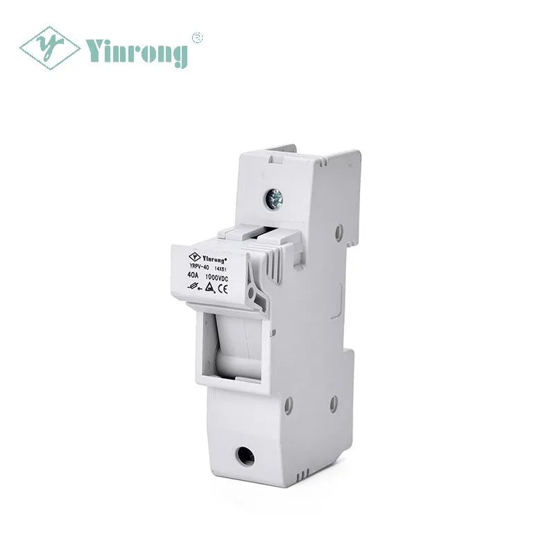 1000VDC 40A 14×51mm Solar PV DIN Rail Fuse Holder