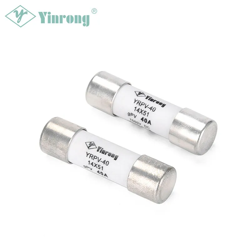 1000VDC 40A 14 × 51mm Tautan Sekering Termal PV Surya