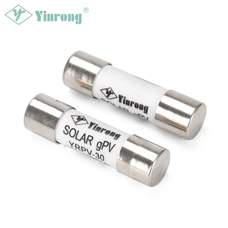 Tautan Sekering PV Surya 1100VDC 30A 10 × 38mm