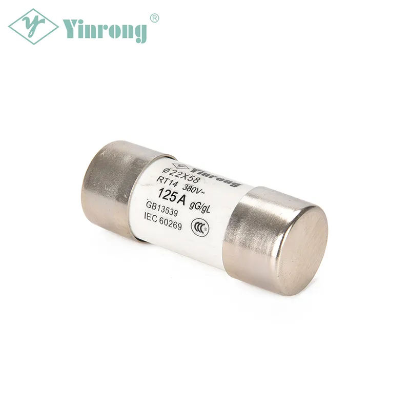 500VAC 125A 22×58mm Κυλινδρικός Σύνδεσμος Ασφάλειας HRC