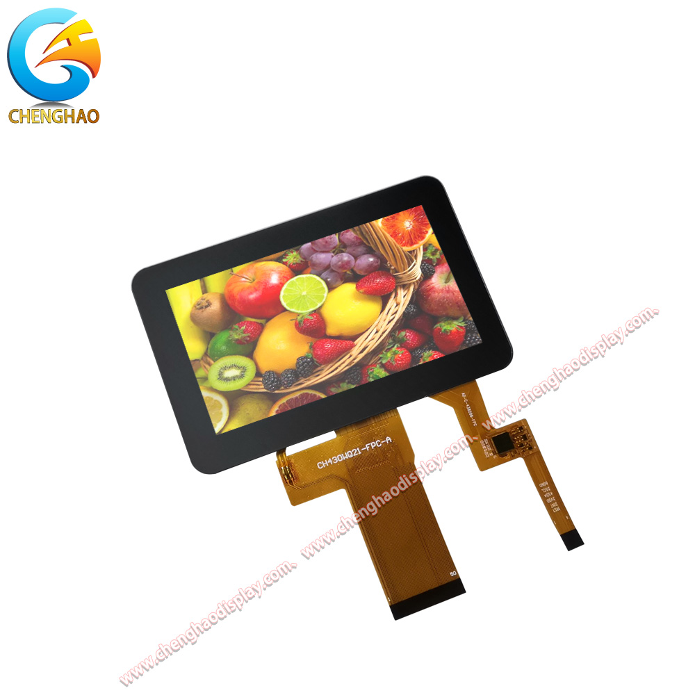 24 Bit Parallel RGB 4.3 Inch Touch Screen Display