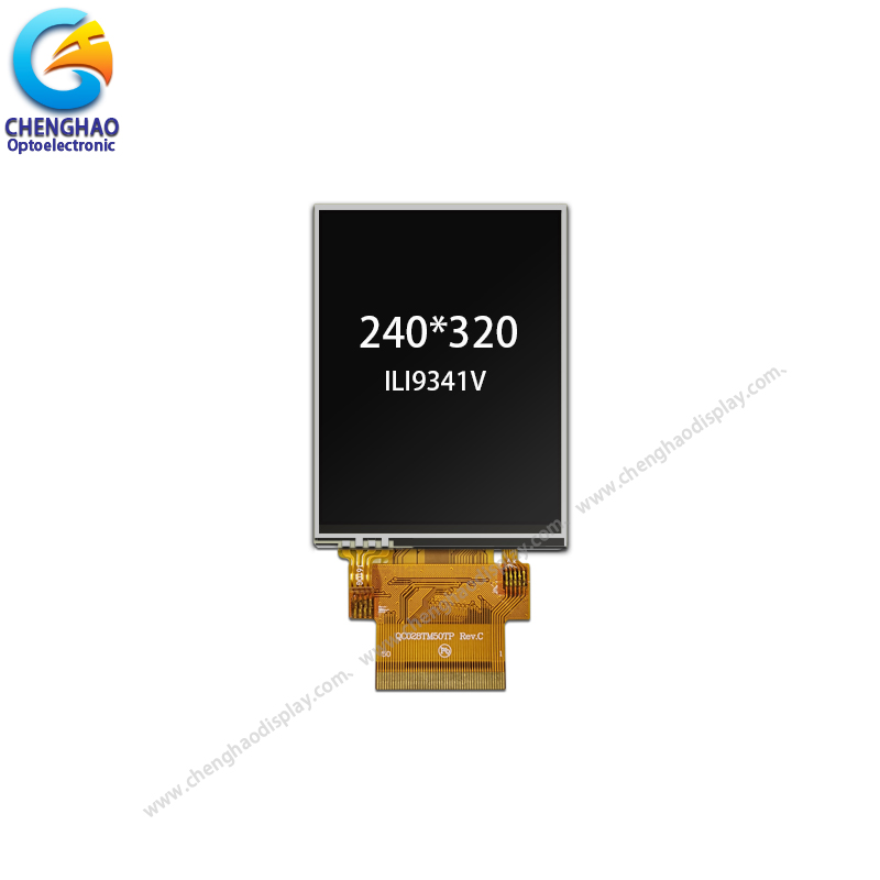 2,8palcový dotykový displej 240*320 SPI MCU RGB ILI9341V 50pinový s RTP - 1 