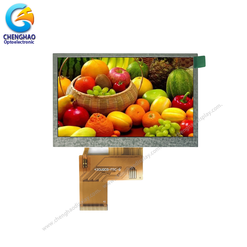 4,3-palcový TN TFT LCD displej 480*272 RGB 40 pinov