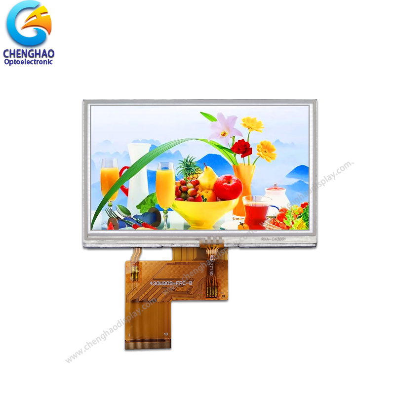 4,3 tommer Touch Screen Display 480*272 24 Bit RGB 50 Pin