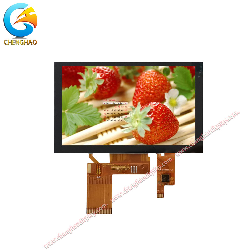 500 Nits Luminance 5.0 Inch Touch Screen Display For Sunlight Readable