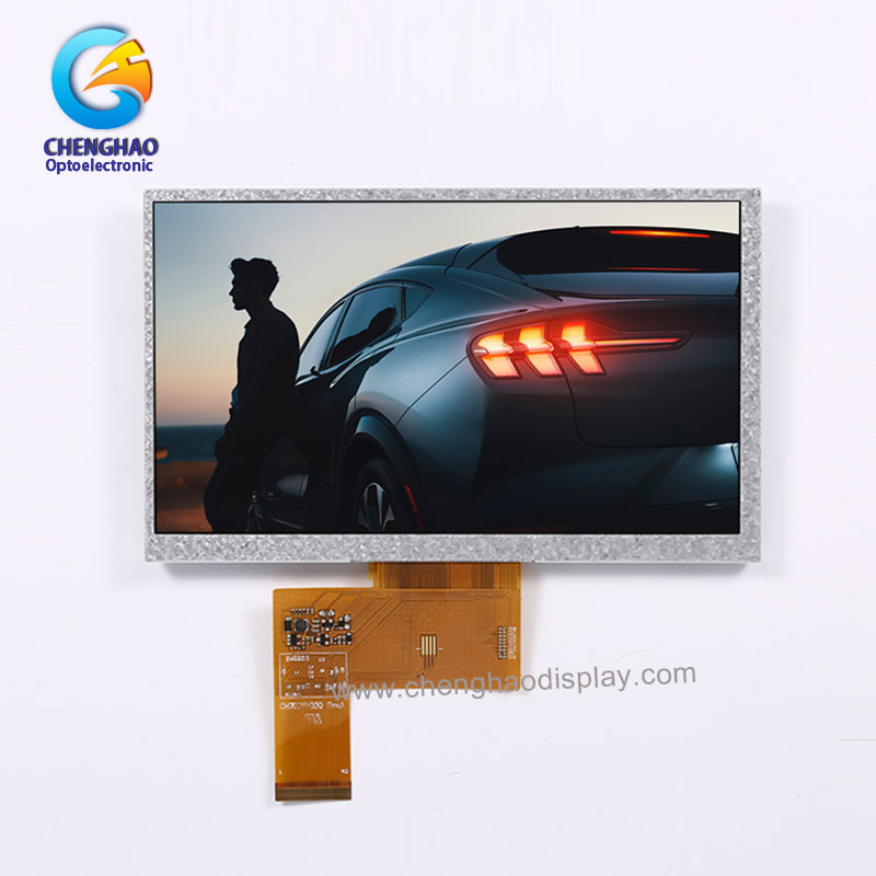 نمایشگر 7 اینچی TN TFT LCD WVGA 800*480 RGB 40 پین