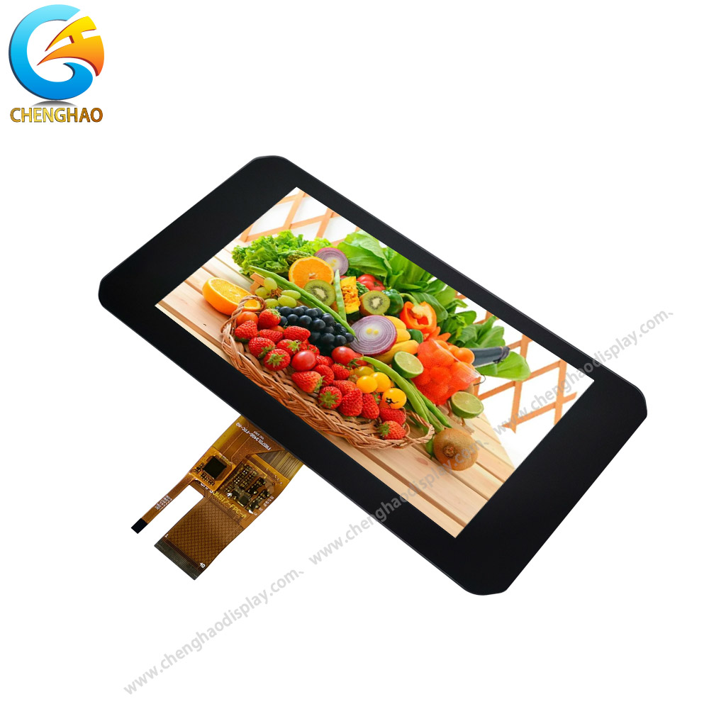 Free Viewing Angle 7.0 Inch Sunlight Readable TFT Display