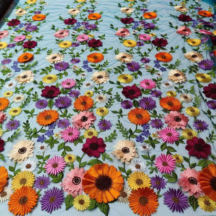 3d Flower Lace Fabric