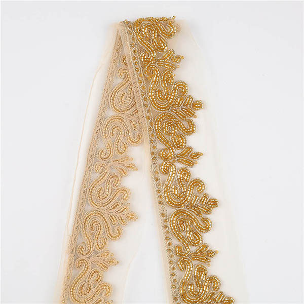 Embroidery Beads Mesh Lace Trim
