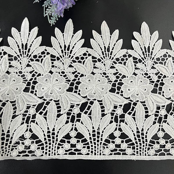 Milk Silk Embroidered Lace Trimmings