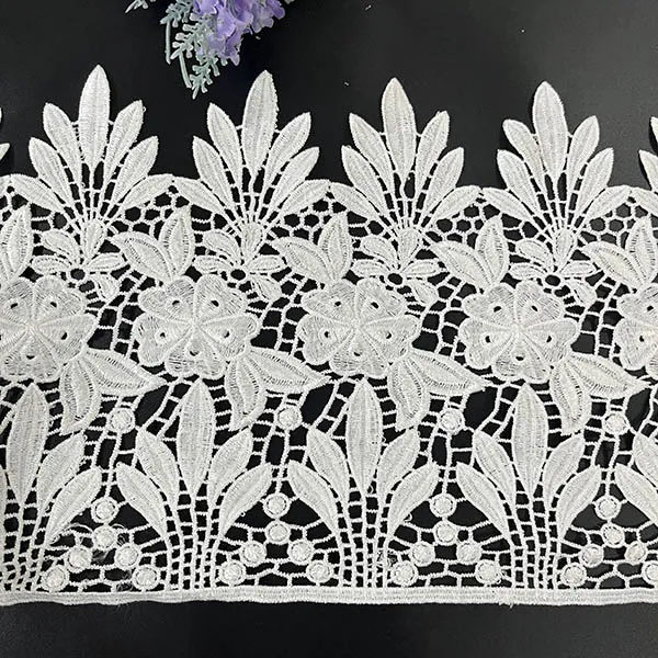 Milk Silk Embroidered Lace Trimmings