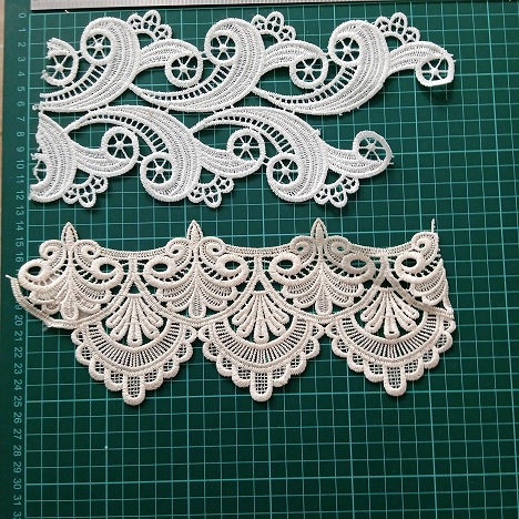 Polyester lace trim