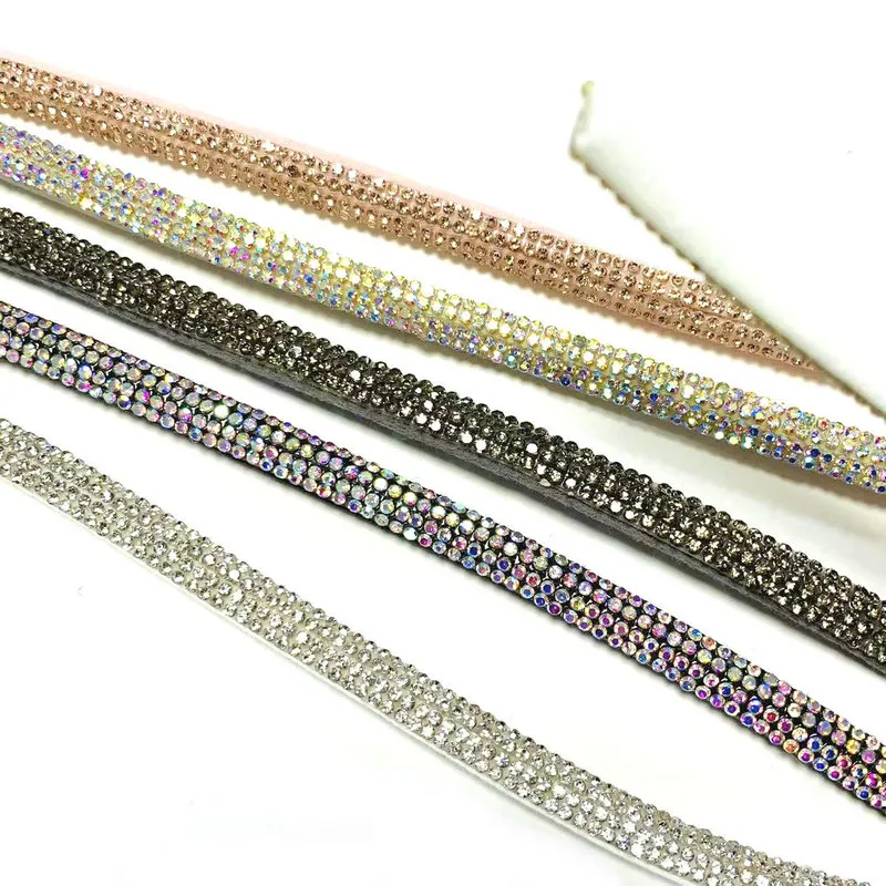 Rhinestone sandal strip