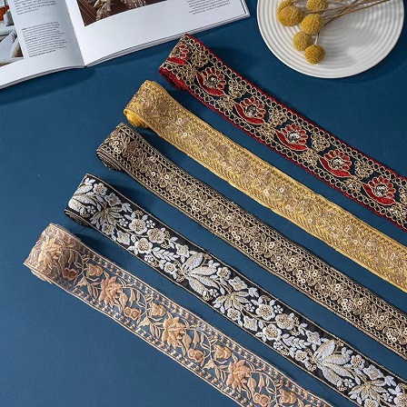 flitter guipure csipke Szalag kézzel készített hímzett függöny csipke díszítő vonalkód ruha dekorációhoz