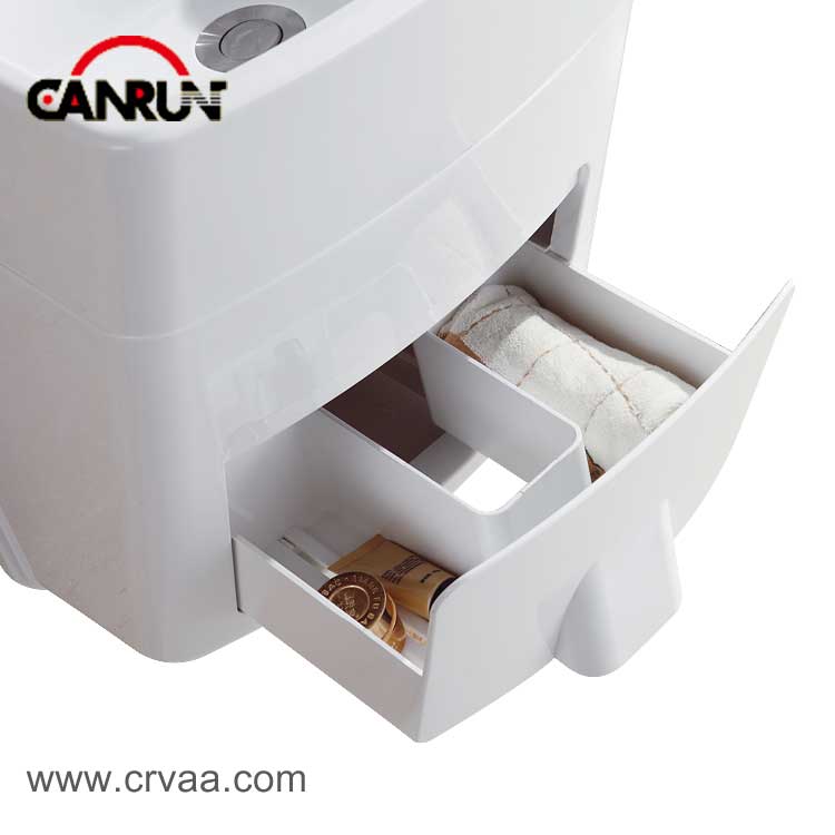 Acrylic Wash and Bathroom Integrated RV Corner Sink - 3 
