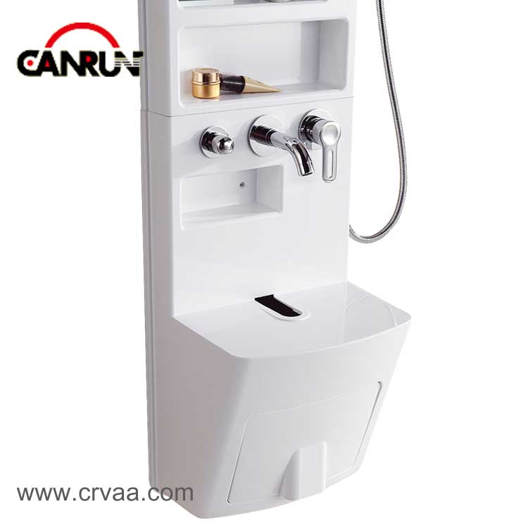 Acrylic Wash and Bathroom Integrated RV Corner Sink - 4