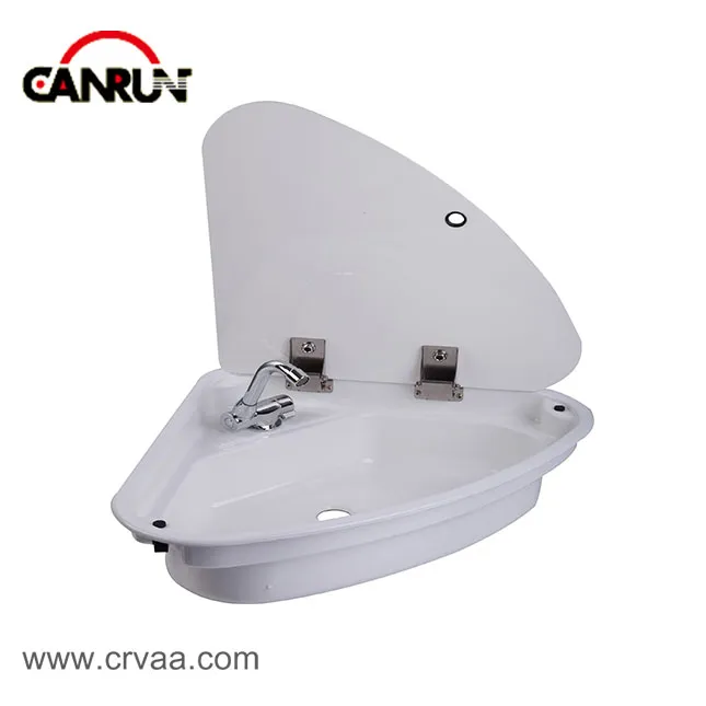 Acrylic Wash Basin na may Triangular Belt Cover