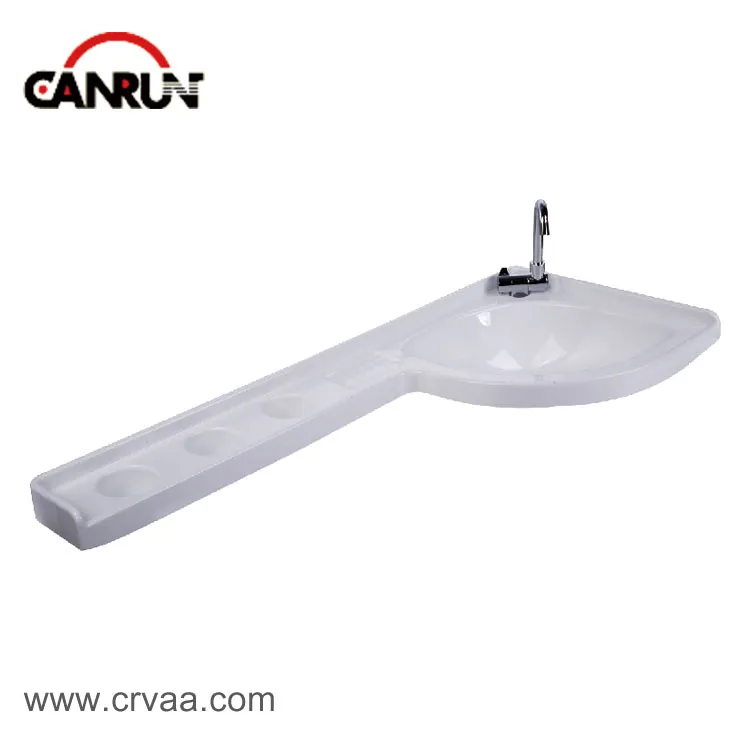 Corner Scalloped Framed Acrylic Wash Basin