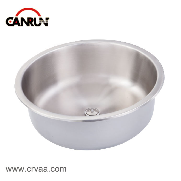 Cylindrical Stainless Steel RV Apartment Big Size Sink