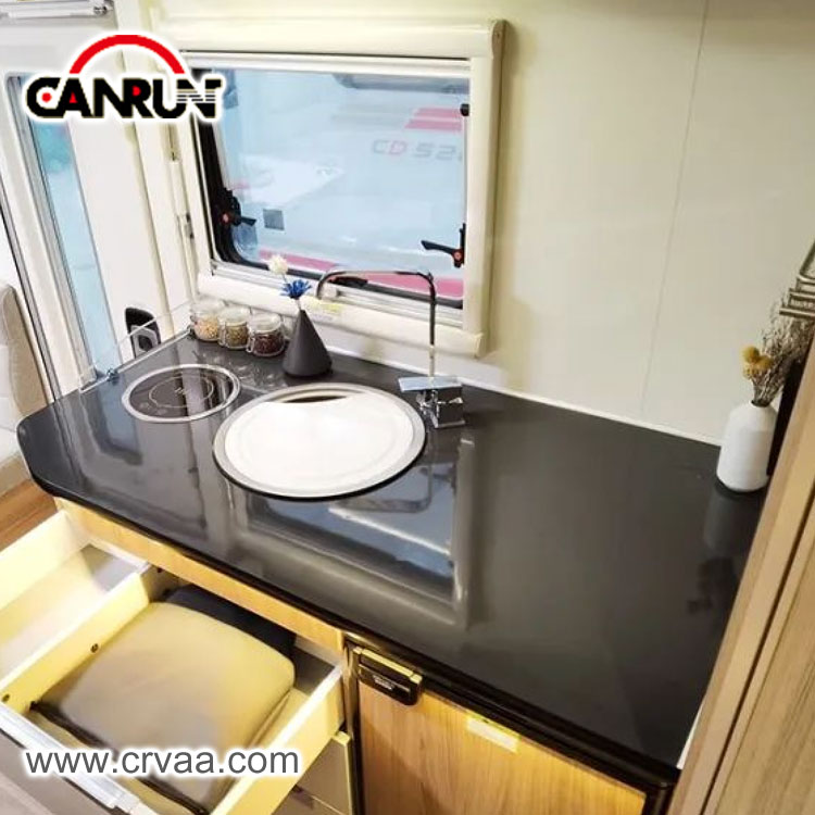 Cylindrical Stainless Steel RV Apartment Sink - 3