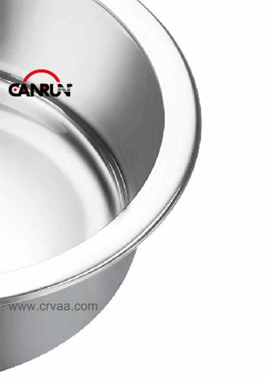 Cylindrical Stainless Steel RV Apartment Sink - 6