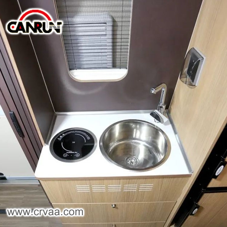Cylindrical Stainless Steel RV Sink - 1