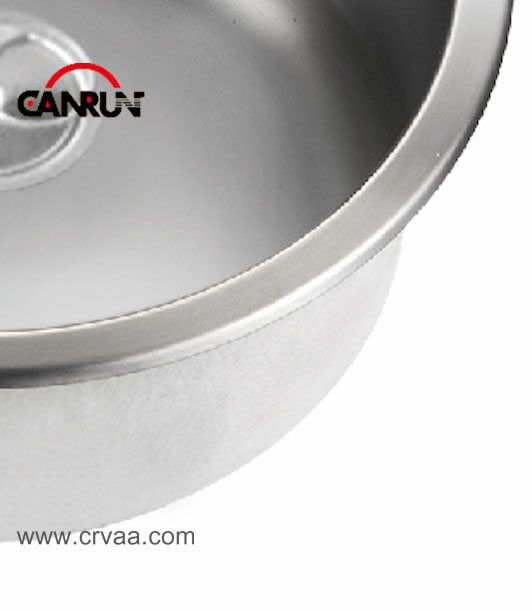Cylindrical Stainless Steel RV Sink - 6