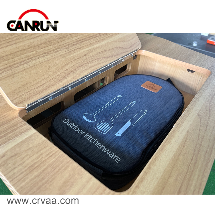 Мобилна преносима кутия Vanlife с малка мивка и място за микровълнова фурна - 1 