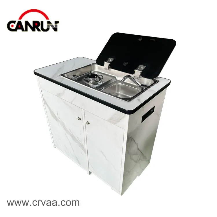 Мултифункционална мивка и готварска печка Интегриран заден багажник Преносима кутия за къмпинг