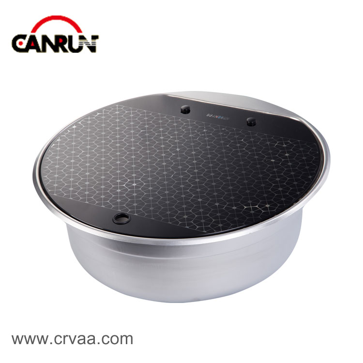 Round Stainless Steel Covered RV Sink - 11