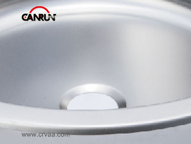 Мивка за RV от неръждаема стомана с квадратни кръгли ръбове - 6
