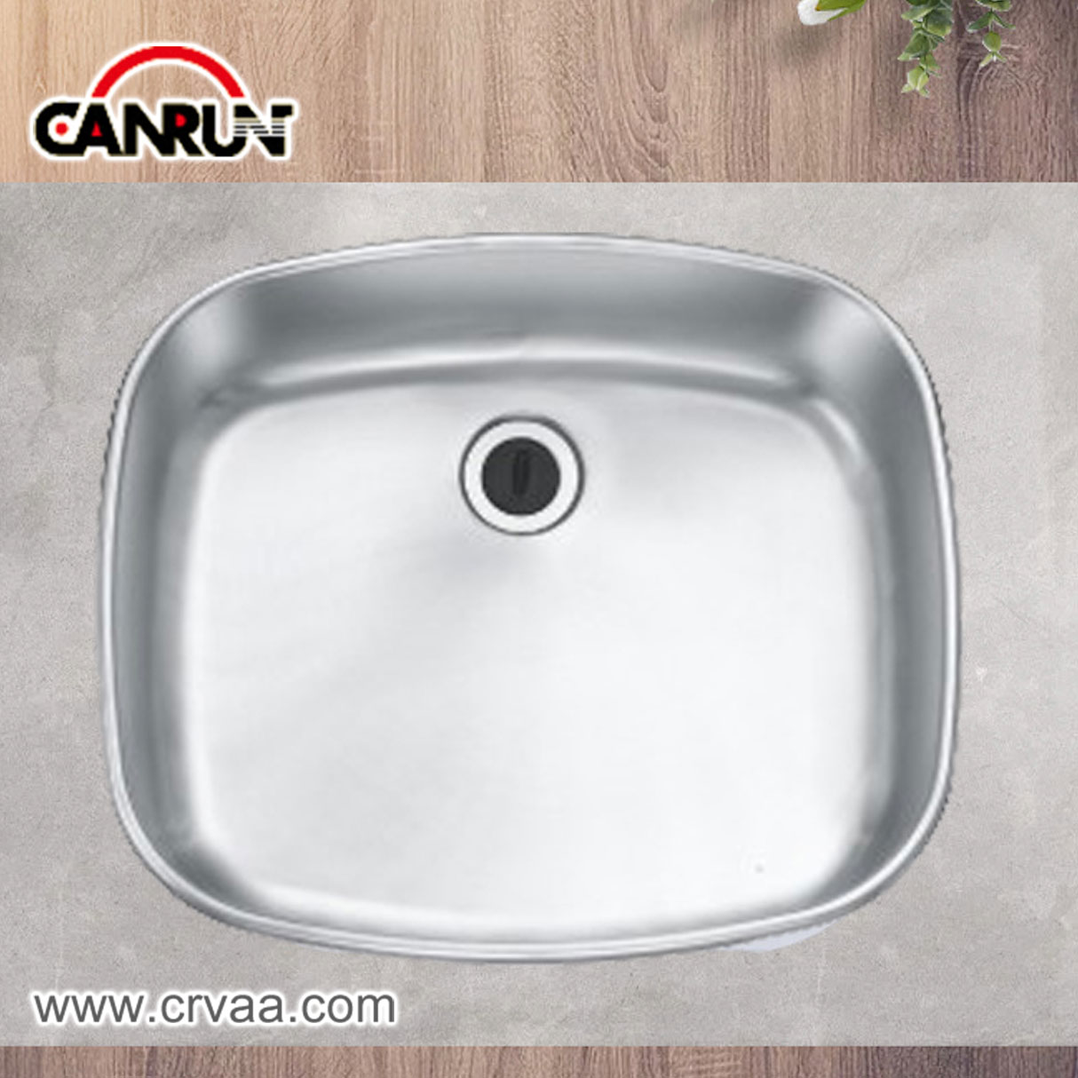 Square Stainless Steel RV Sink - 3