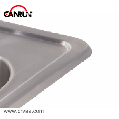 Квадратна мивка за RV от неръждаема стомана с малка платформа - 4 
