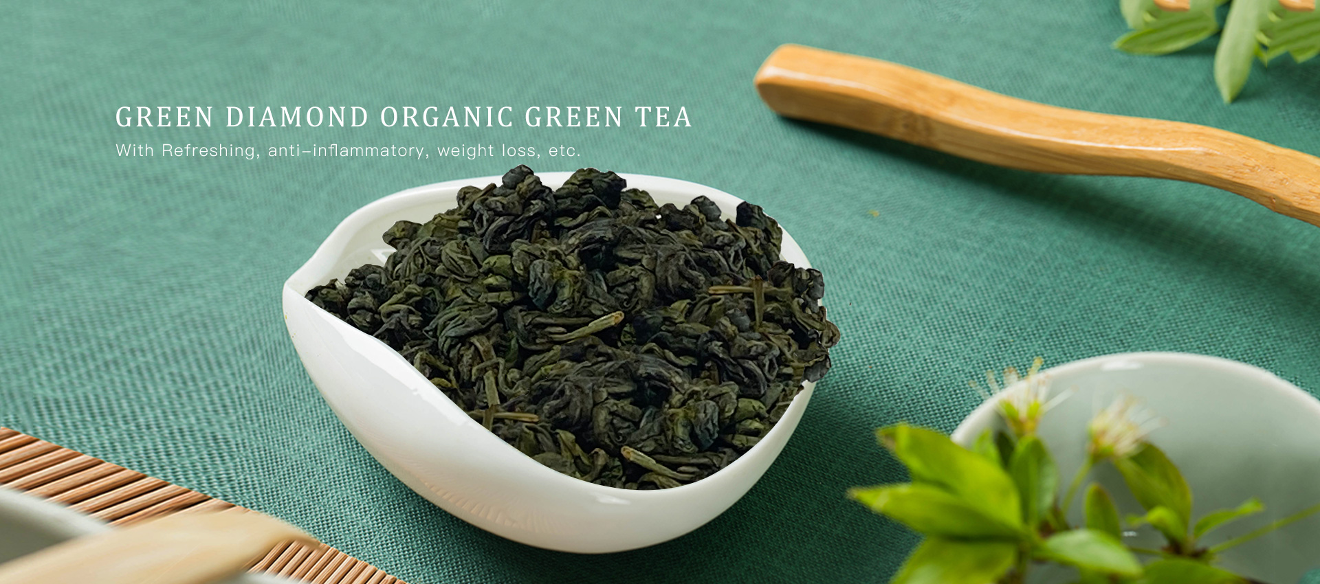 थोक चीनी हीरा जैविक हरी चाय